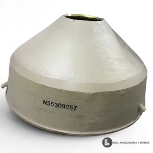 MANTLE, REPUESTOS PARA TRITURADORA, REFACCIONES TRITURADORA DE CONO, CONE CRUSHER, MANGANESO PARA TR