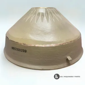 MANTLE, REPUESTOS PARA TRITURADORA, REFACCIONES TRITURADORA DE CONO, CONE CRUSHER, MANGANESO PARA TR
