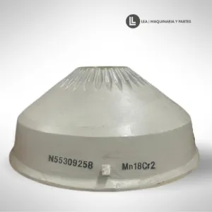 MANTLE, REPUESTOS PARA TRITURADORA, REFACCIONES TRITURADORA DE CONO, CONE CRUSHER, MANGANESO PARA TR