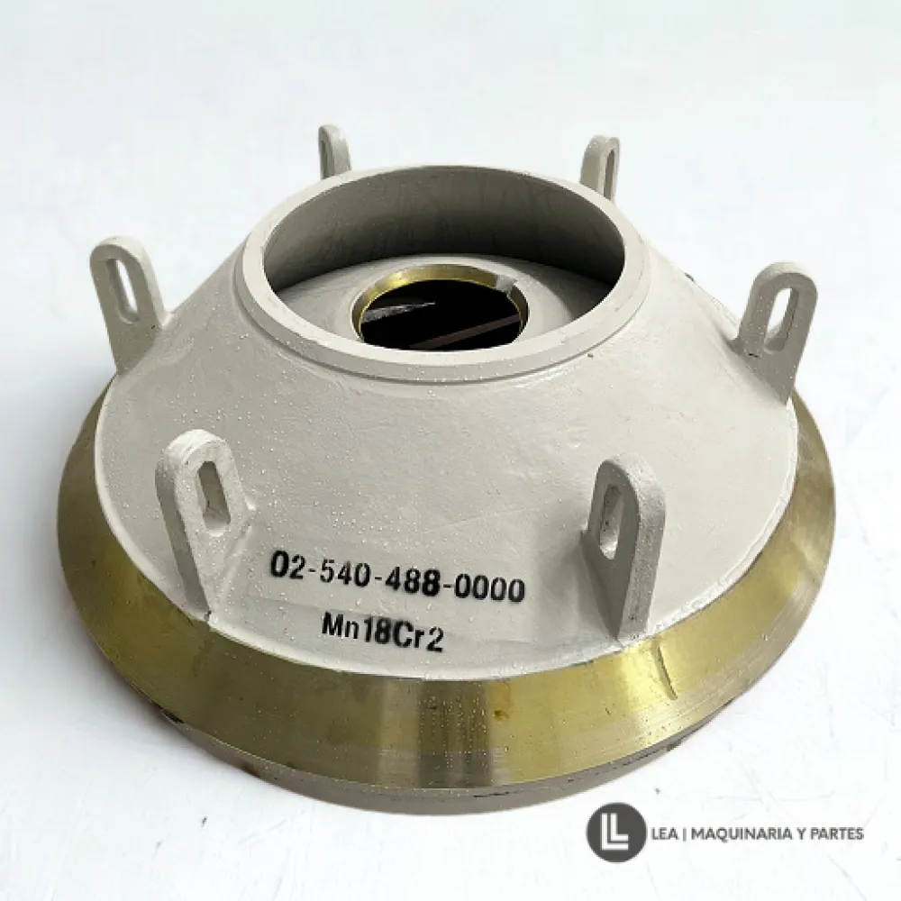 BOWL LINER, REPUESTOS PARA TRITURADORA, REFACCIONES TRITURADORA DE CONO, CONE CRUSHER, MANGANESO PAR