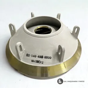 BOWL LINER, REPUESTOS PARA TRITURADORA, REFACCIONES TRITURADORA DE CONO, CONE CRUSHER, MANGANESO PAR